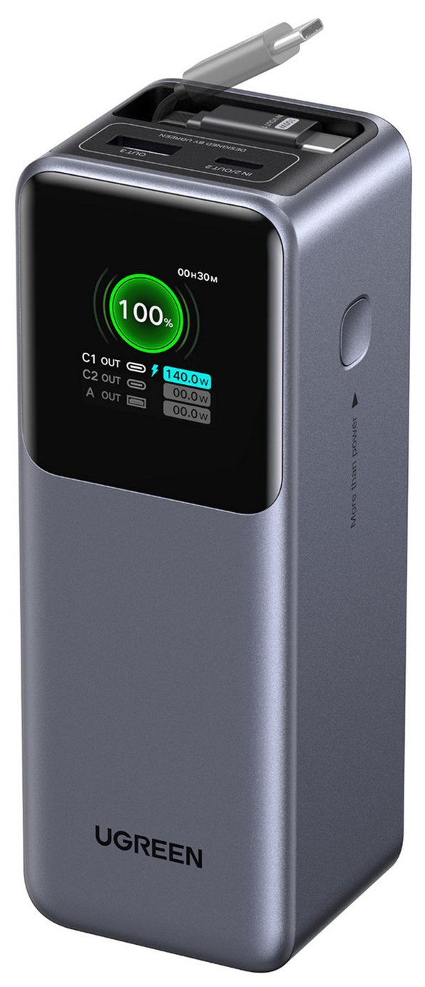 UGREEN Nexode 165W 20000mAh Power Bank with USB-C Cable