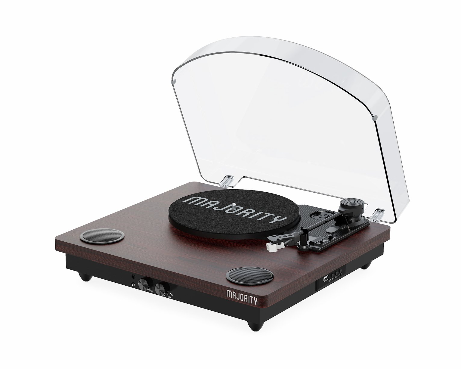 Majority Moto Direct-Drive Turntable with Bluetooth - Black