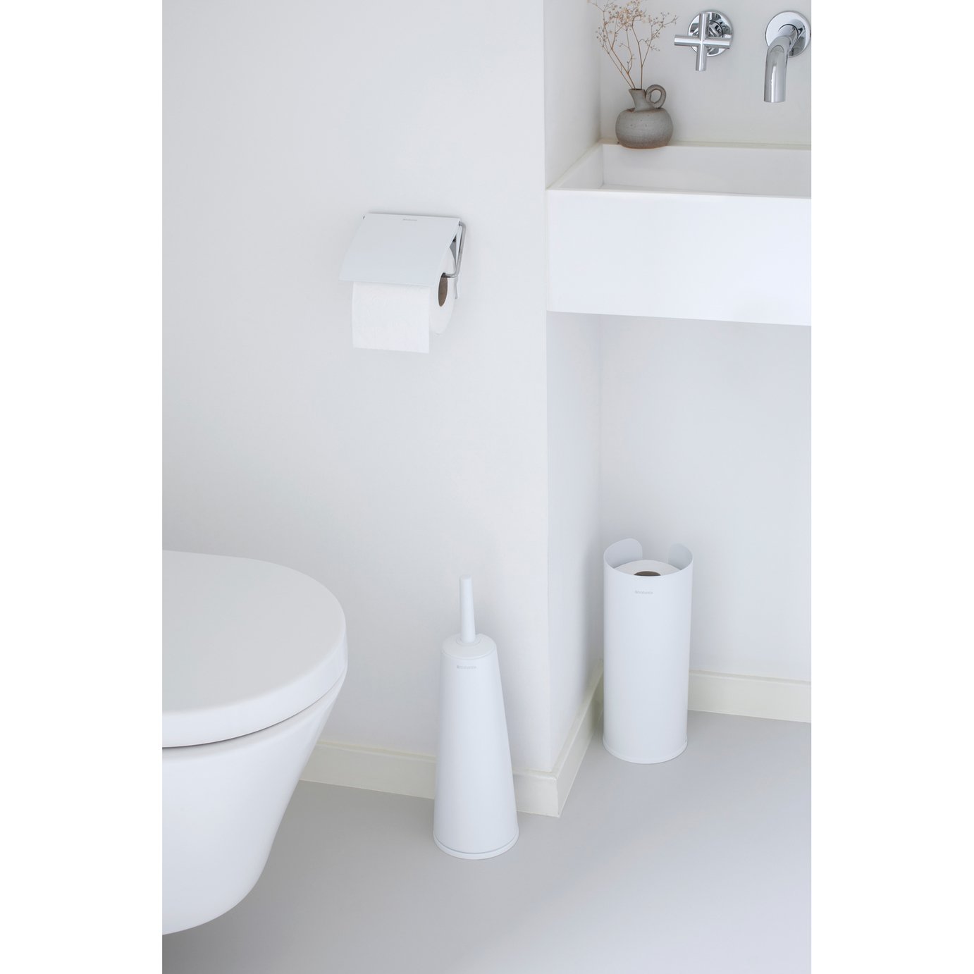 Brabantia Renew 3 Piece Bathroom Set - White