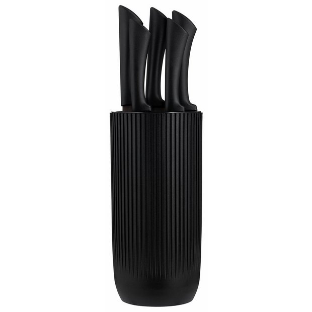 Ribbed Knife Set