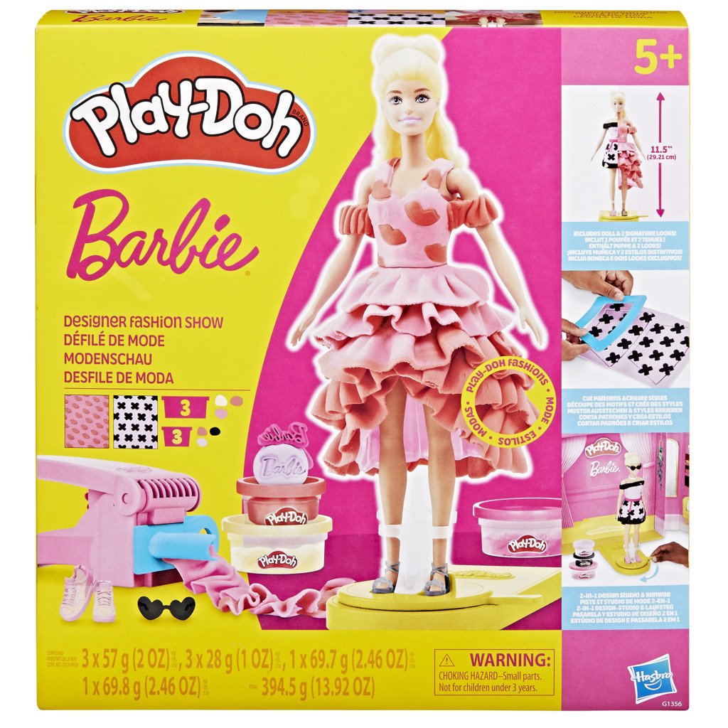Play-Doh Barbie Designer Fashion Show Playset with 6 Tubs