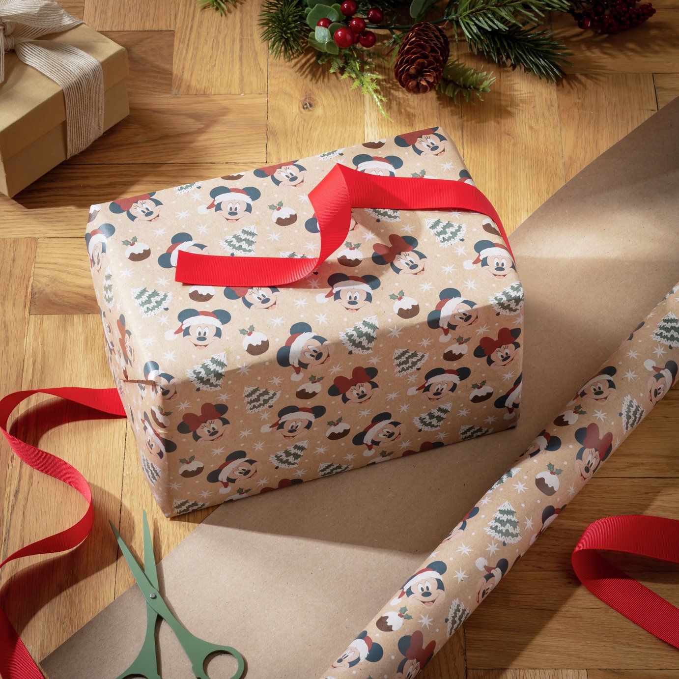 Argos Home Disney 2 Rolls Mickey Mouse Wrapping Paper