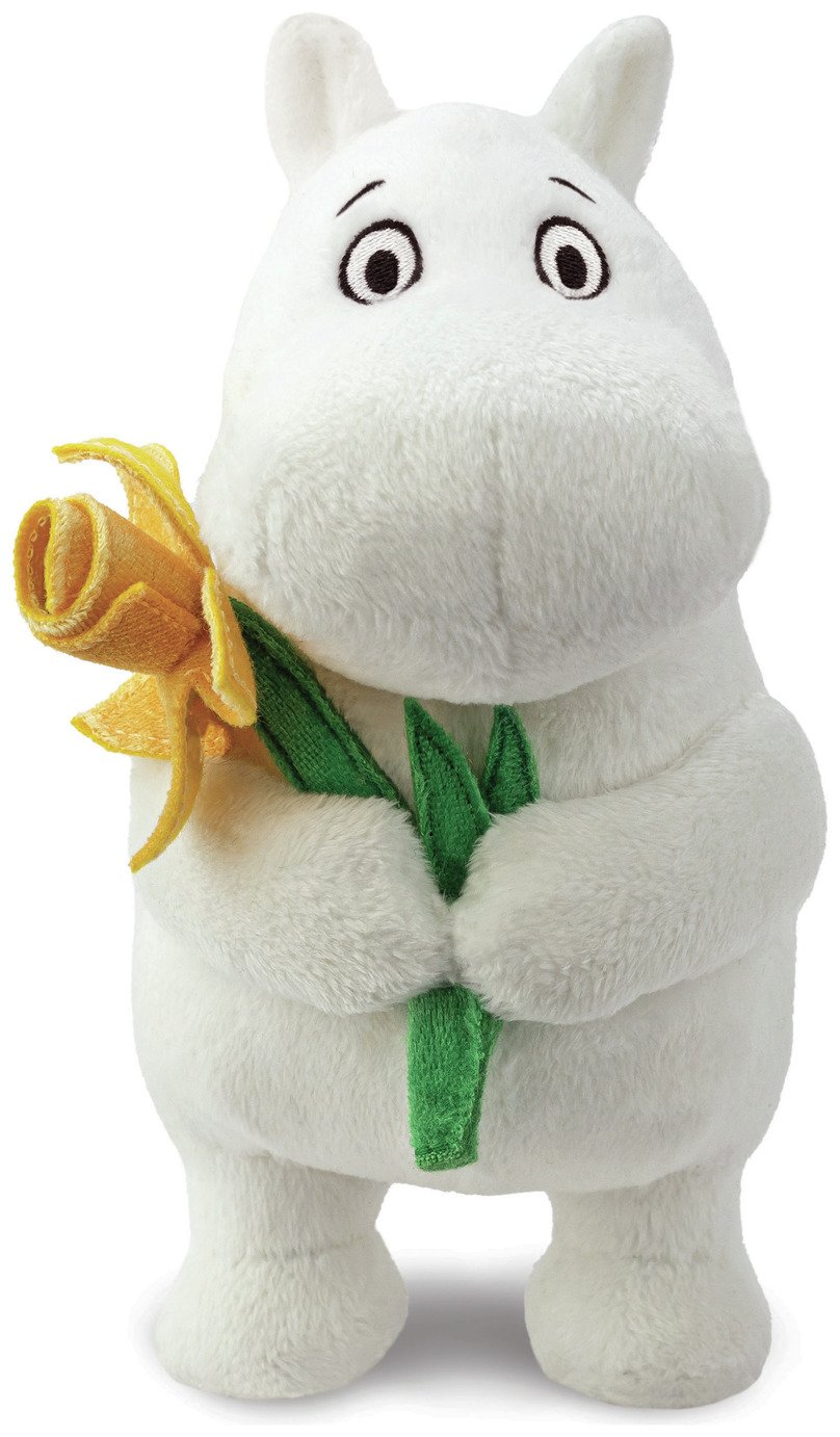Aurora World Moomin Standing With Daffodil 6.5 In Soft Toy