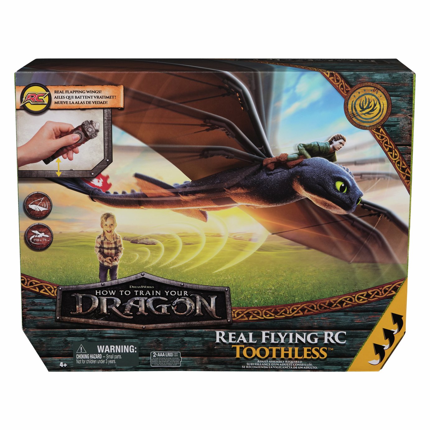 DreamWorks How To Train Your Dragon Flying Toothless Figure