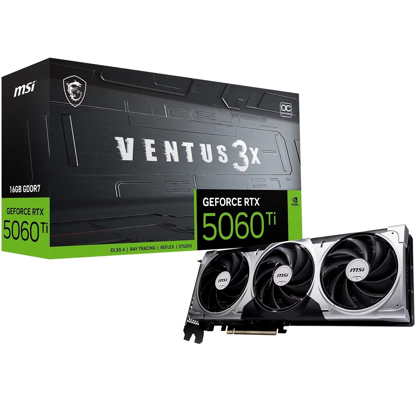 MSI GeForce RTX 5060 Ti 16GB Ventus 3X Graphics Card