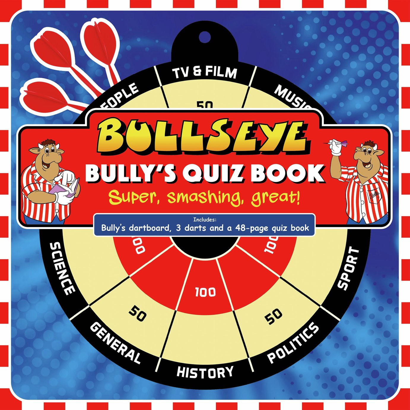 Igloo Books Bullseye Bully's Quiz Book and Darts Set