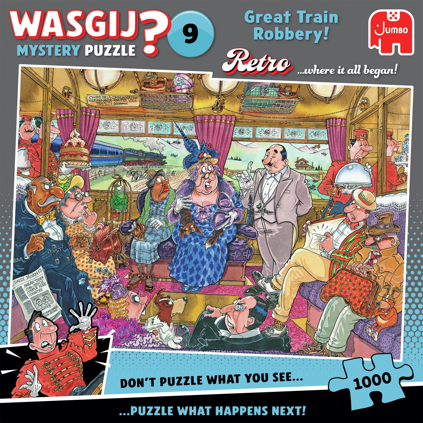 Wasgij Retro Great Train Robbery 1000 Piece Puzzle