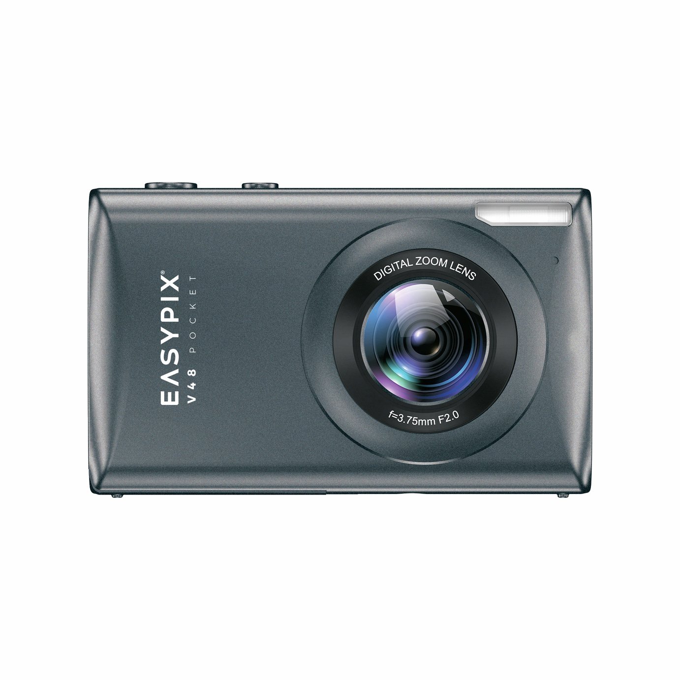 Easypix V48 Pocket Compact Digital Camera - Anthracite