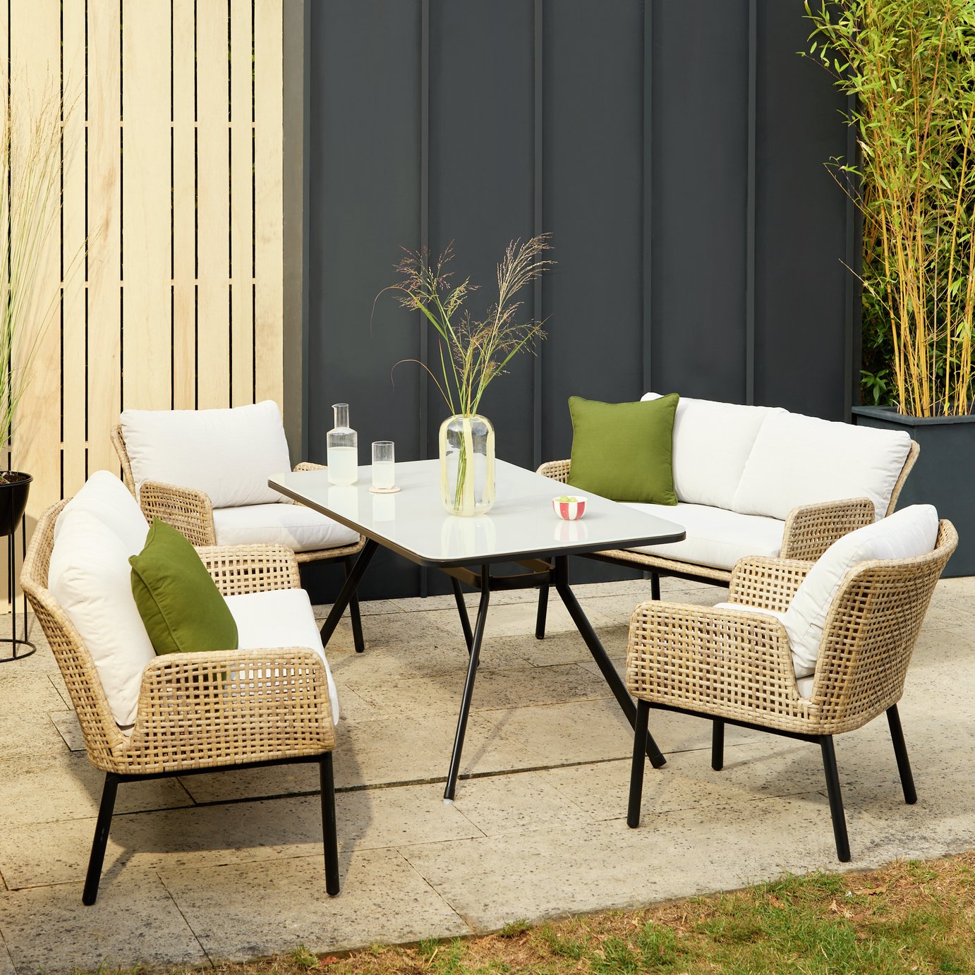 Habitat Timeless 6 Seater Garden Sofa Set