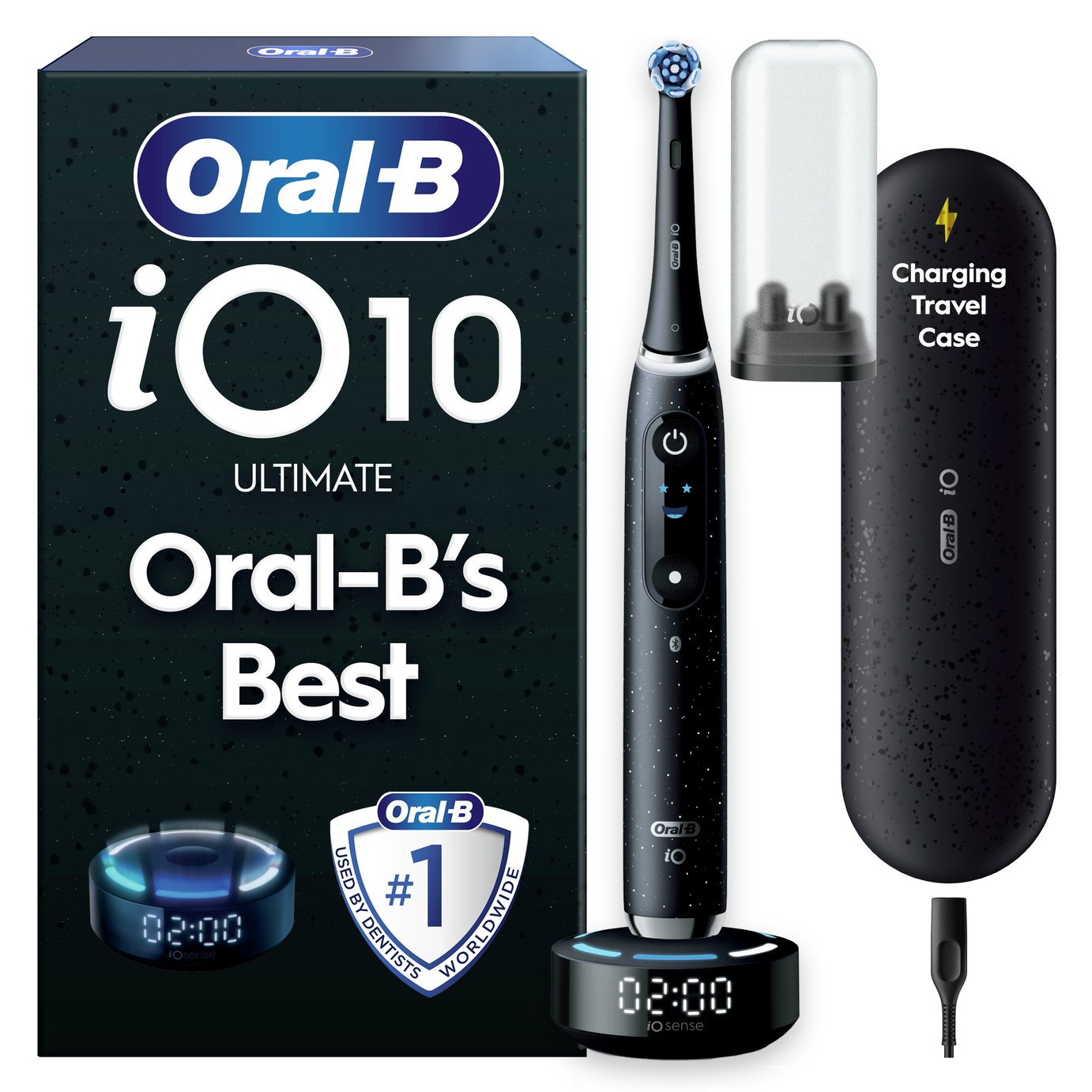 Oral-B iO10 Smart Electric Toothbrush - Cosmic Black