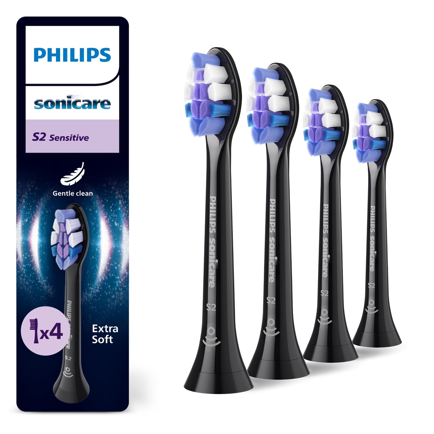 Philips Sonicare S2 Sensitive Toothbrush Heads - 4-Pack