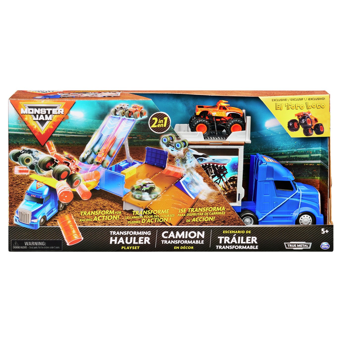 Monster Jam Transforming Hauler Playset 