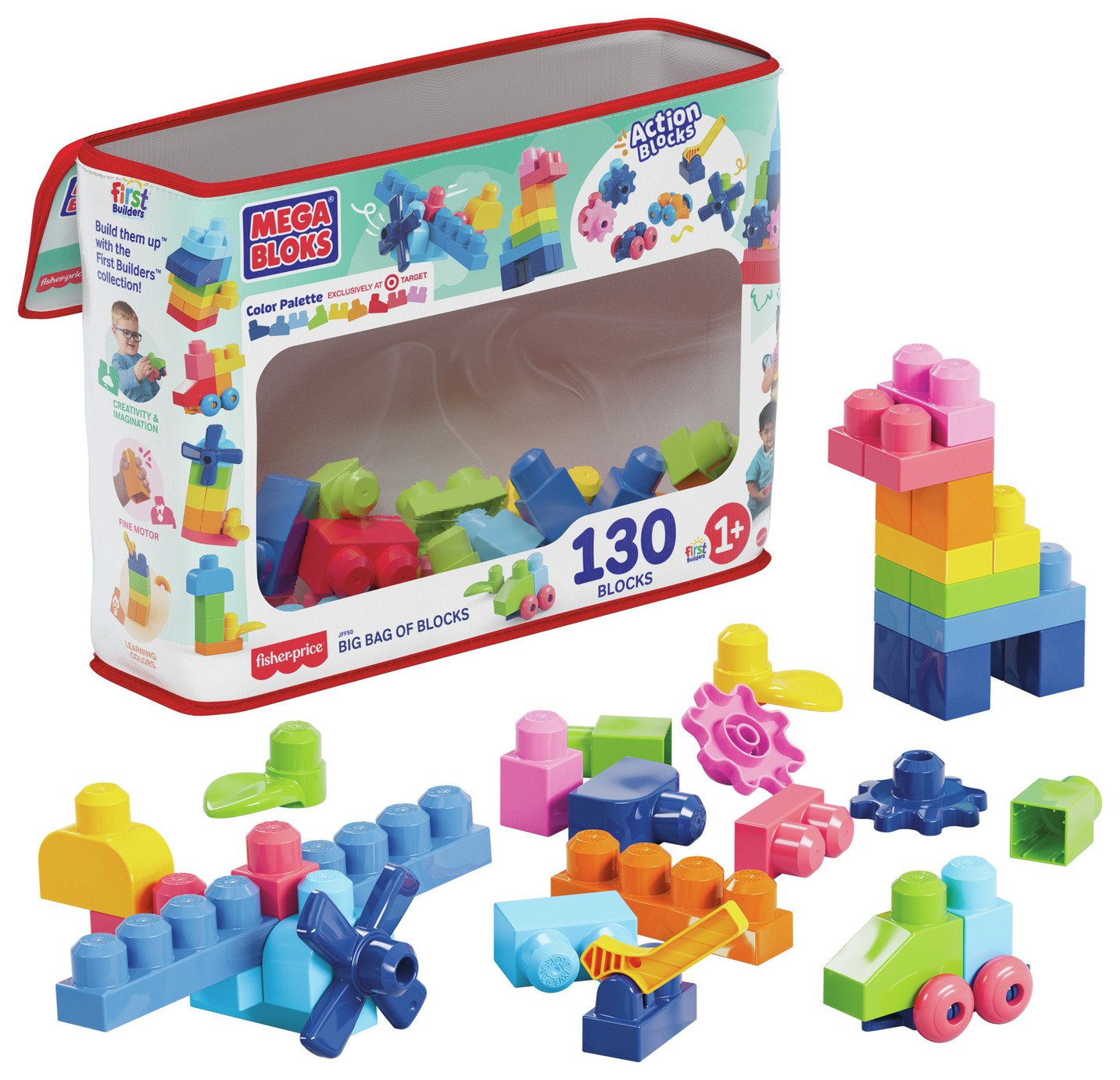 MEGA BLOKS First Builders Big Bag of Blocks Toy 