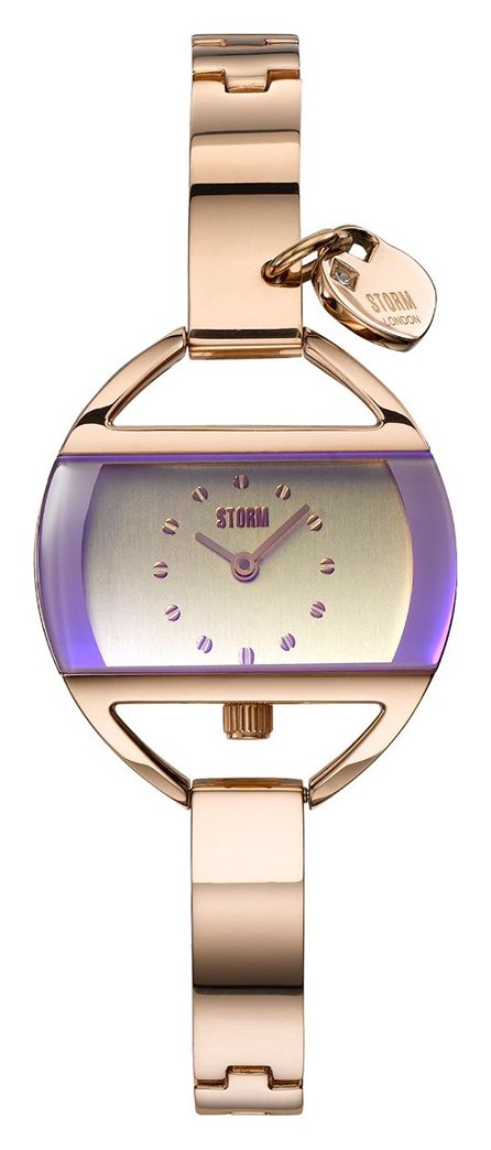 STORM Temptress Charm Violet Stainless Steel Bracelet Watch