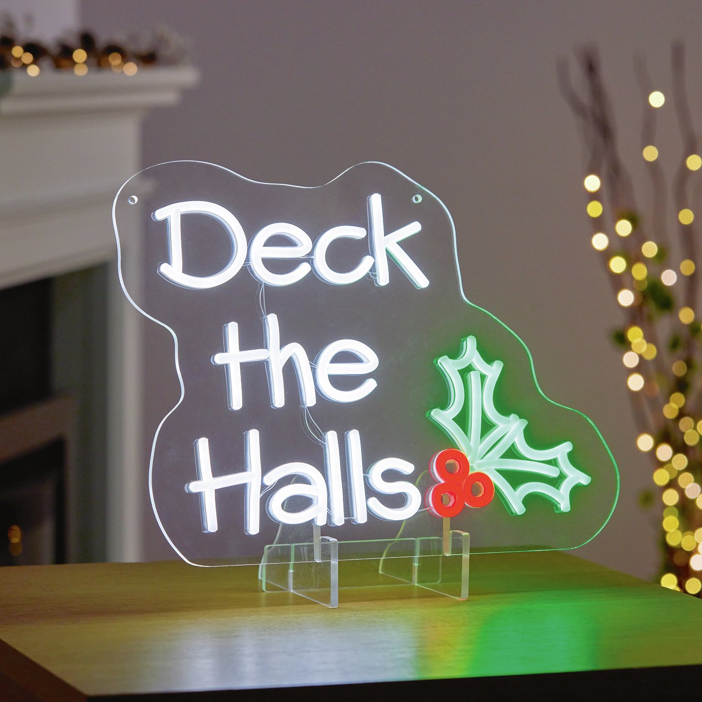 Buy Premier Deck The Halls Hanging Lit Christmas Neon Sign