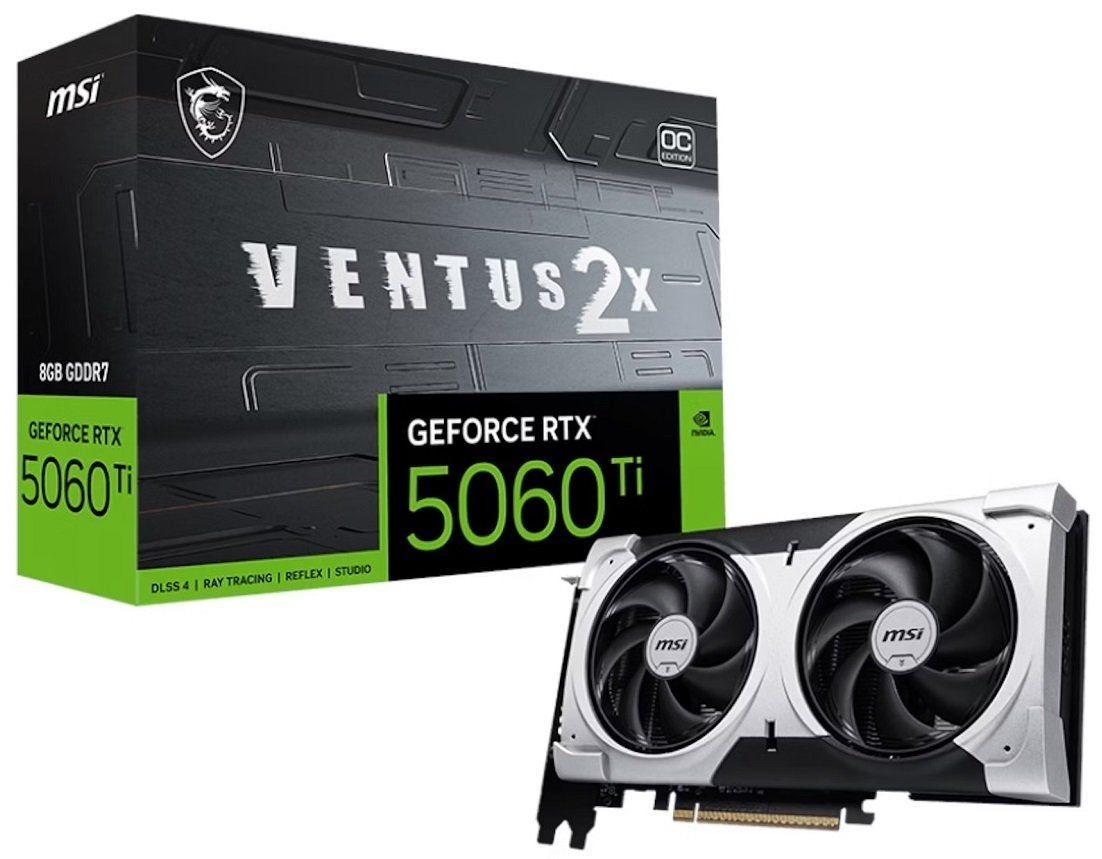MSI GeForce RTX 5060 Ti 8GB Ventus 2X OC Plus Graphics Card