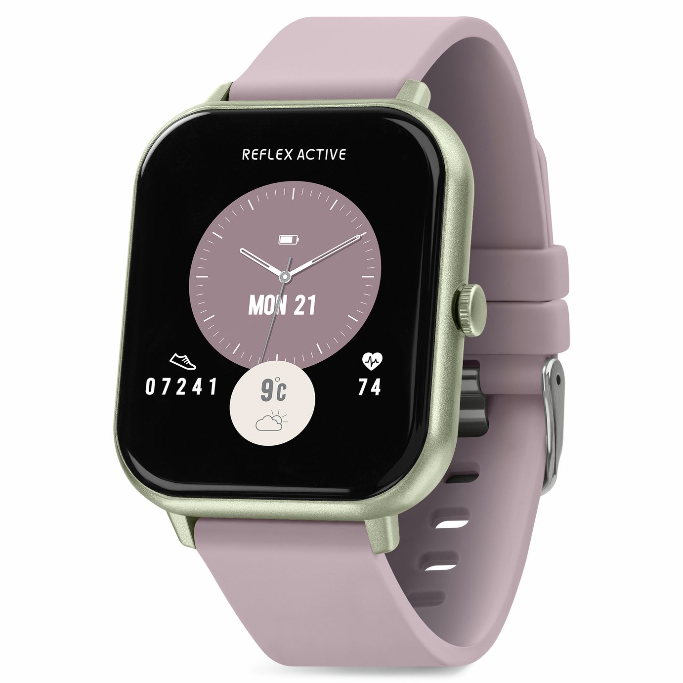 Reflex Active Nexus Pink Silicone Strap Calling Smart Watch