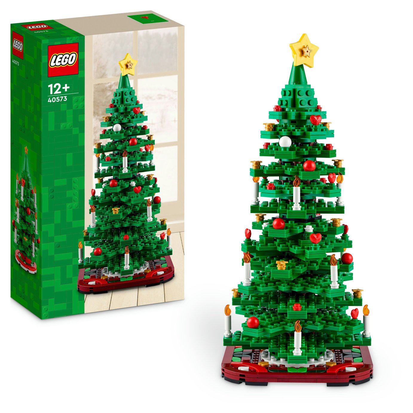 LEGO Christmas Tree Toy, Festive Decor Set for Kids 40573