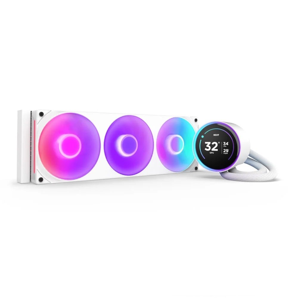 NZXT Kraken Elite 360 RGB Liquid CPU Cooler - White