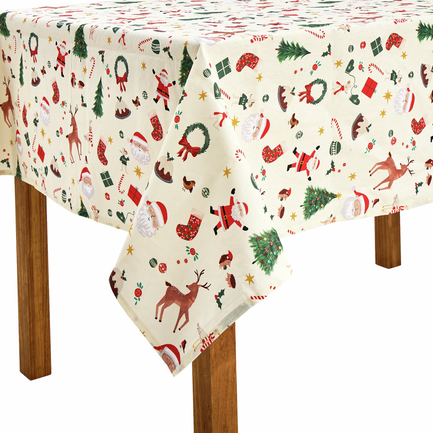 Argos Home Novelty Wipe Clean Table Cloth - Cream