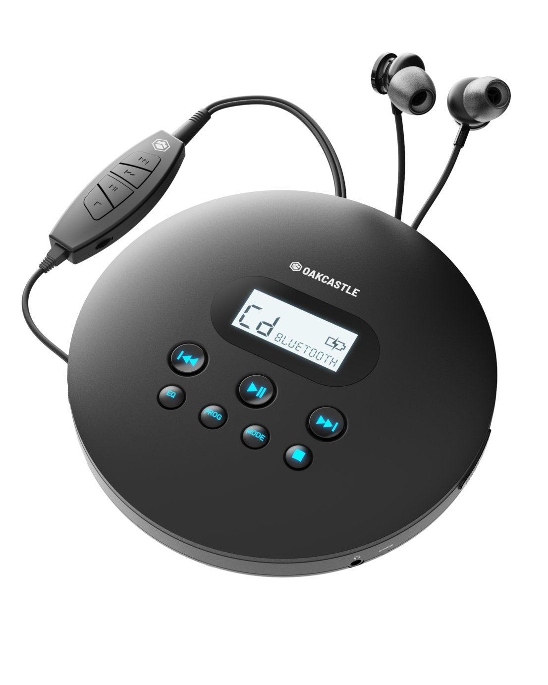 Oakcastle C100 Portable CD Player - Black