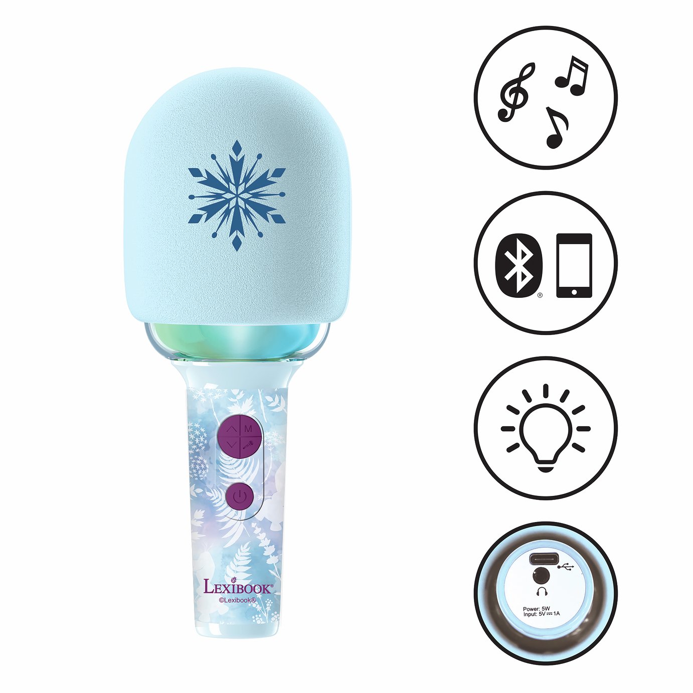 Lexibook Frozen Bluetooth Wireless Karaoke Mic