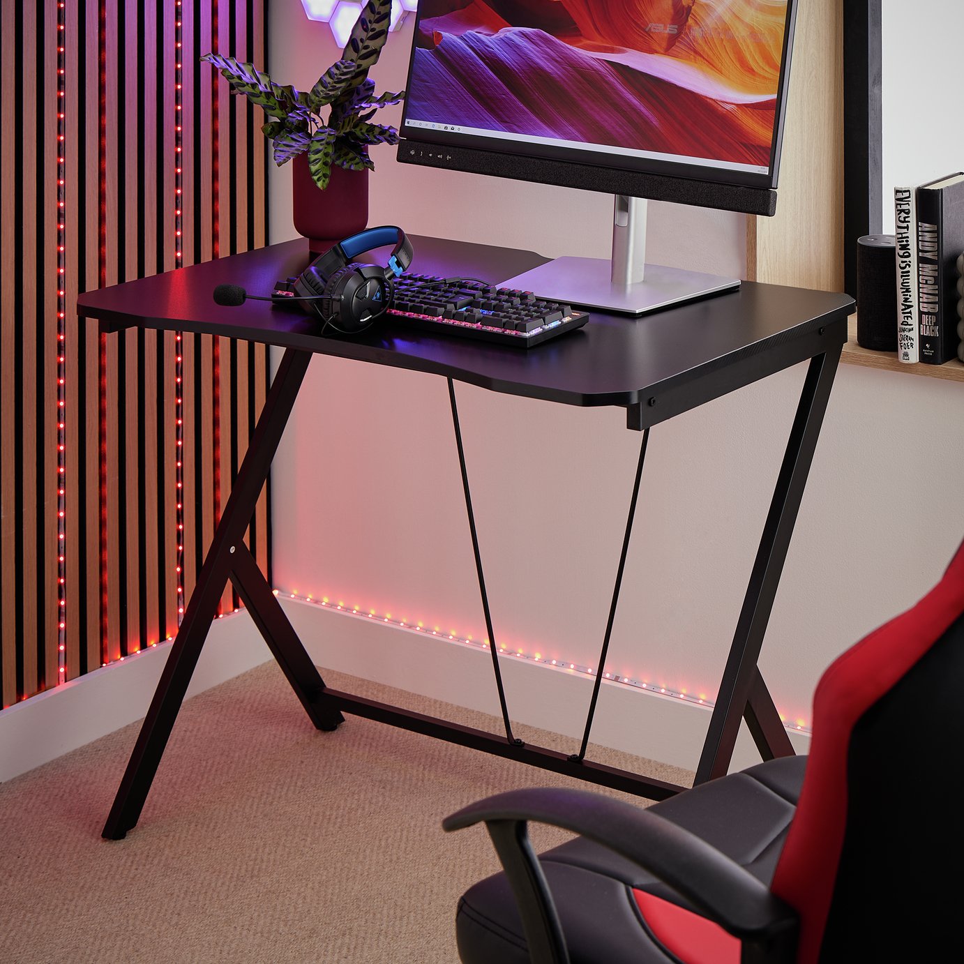 Argos Home Gaming Desk - Black