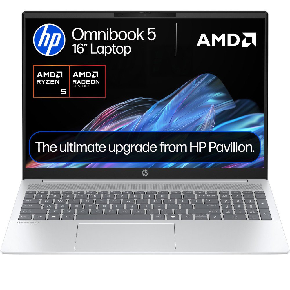 HP Omnibook 5 16in R5 16GB 512GB Laptop - Grey