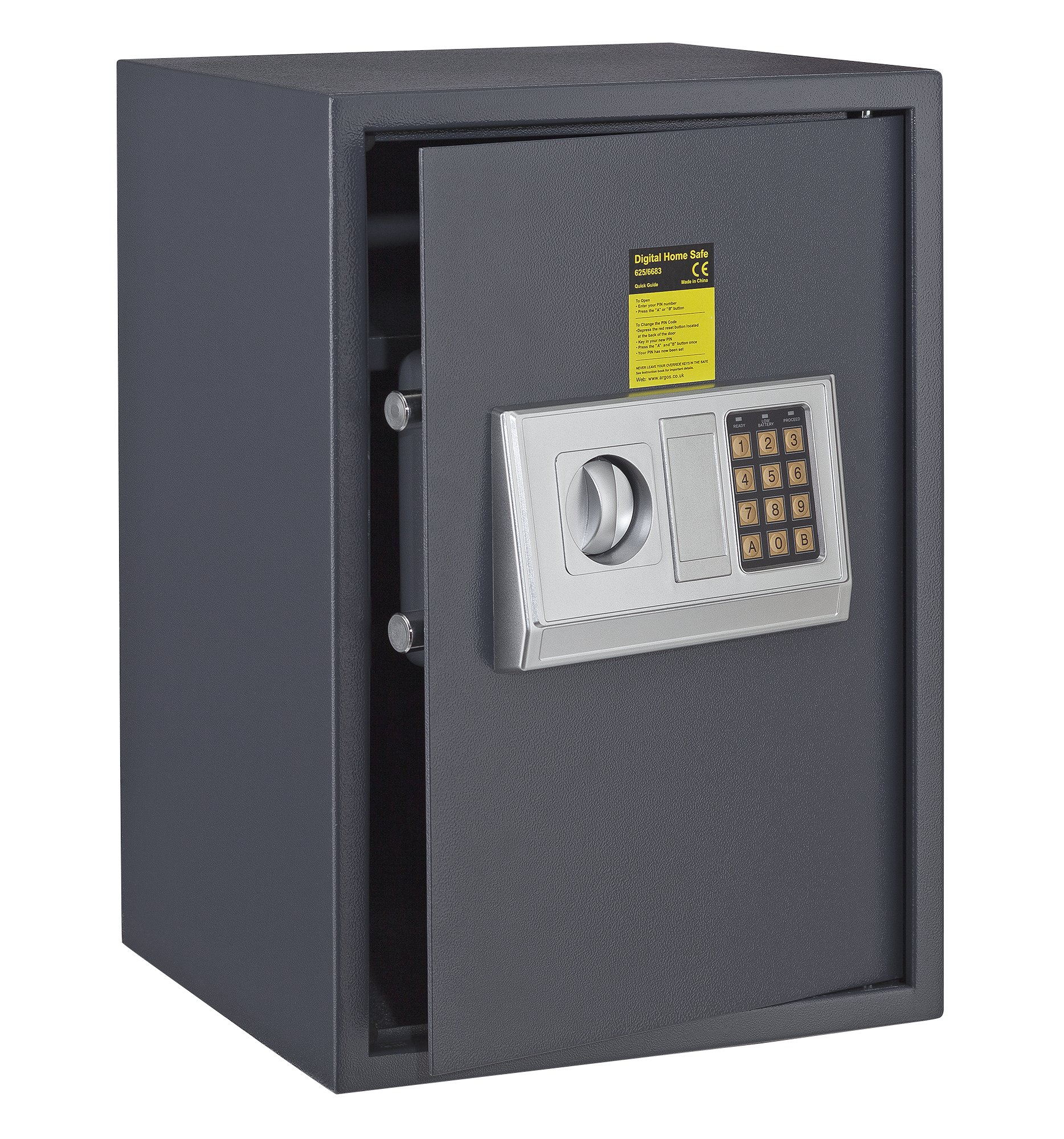 Home 35cm Tall Electronic Steel Safe with Shelf