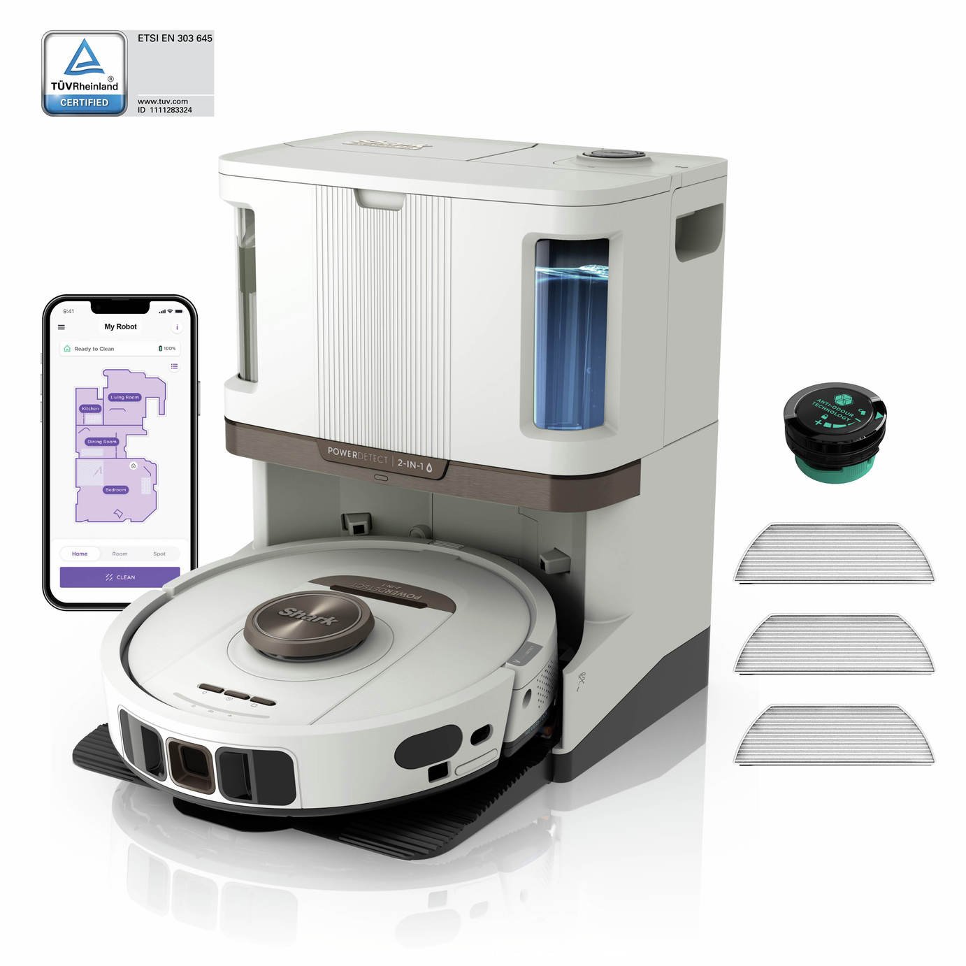 Shark Powerdetect Never Touch Pro Robot Vacuum Cleaner