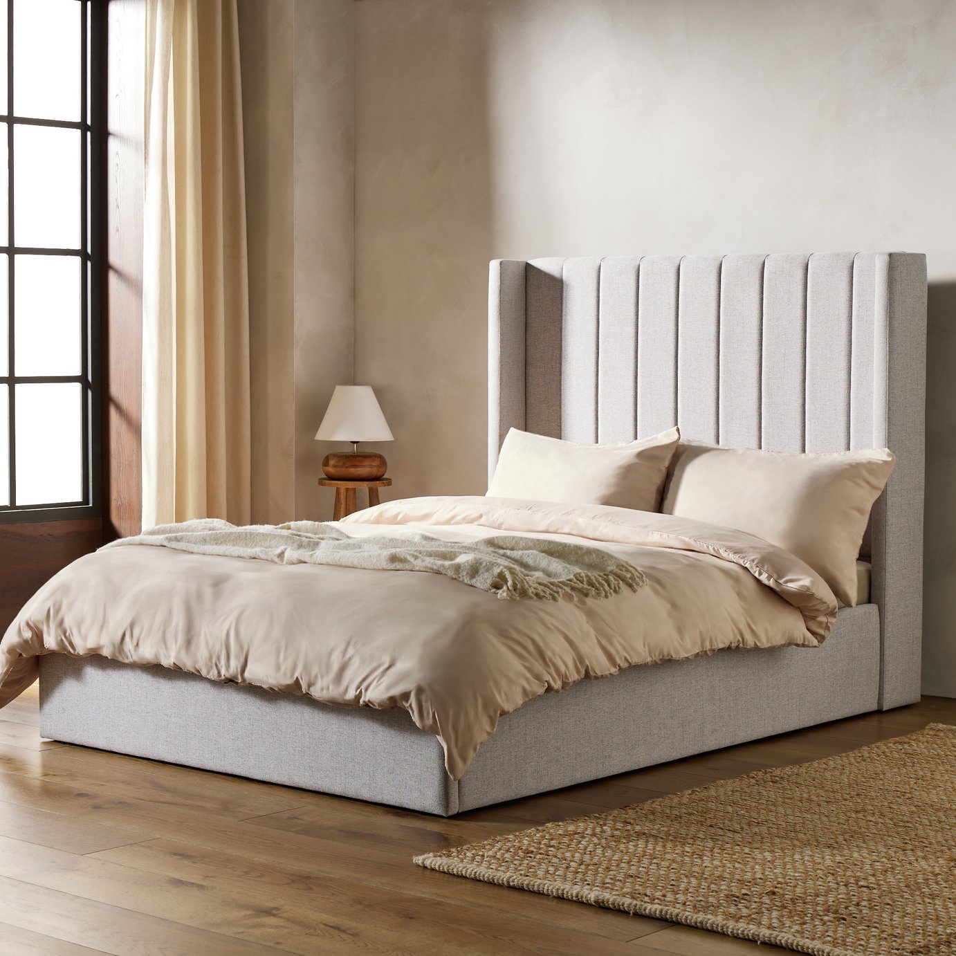 Habitat Kempley Double End Lift Ottoman Bed - Grey