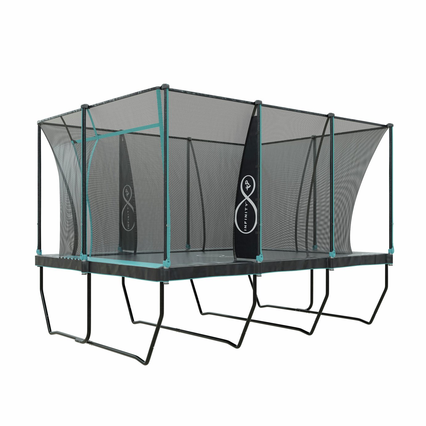 TP Infinity 8 x12ft Outdoor Kids Rectangular Trampoline