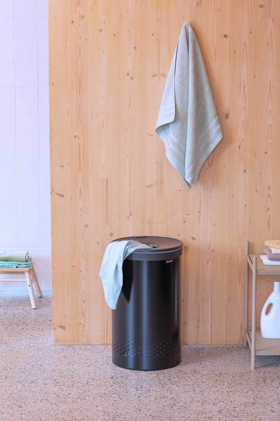 Brabantia 60 Litre Laundry Container Bin - Black