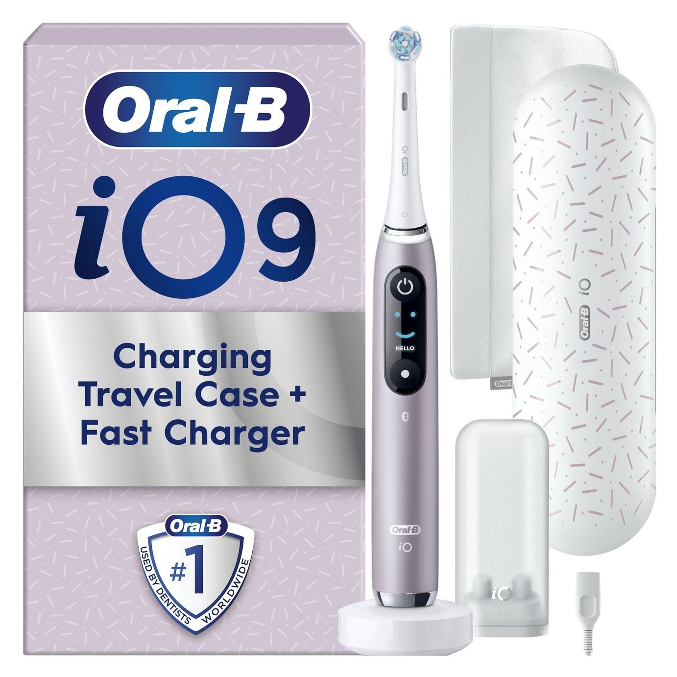 Oral-B iO9 Electric Toothbrush - Rose Quartz Luxe