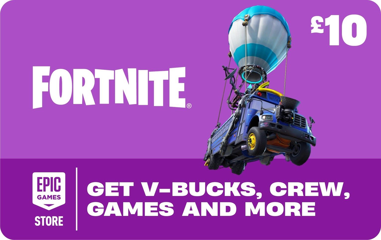Fortnite 10 GBP Gift Card
