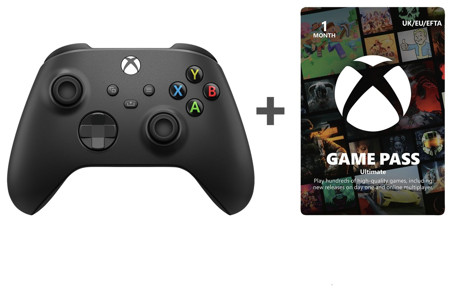 Xbox Wireless Controller & 1 Month Game Pass Ultimate Bundle