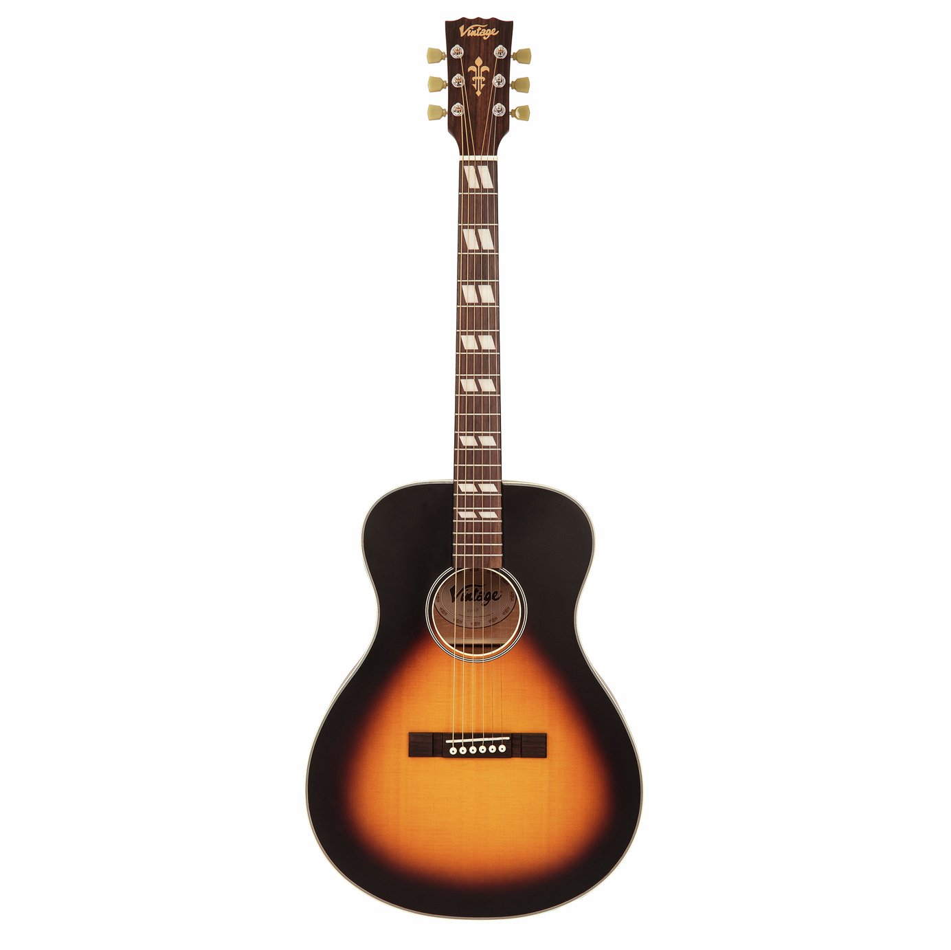 Vintage V130 Historic Acoustic Guitar - Sunburst