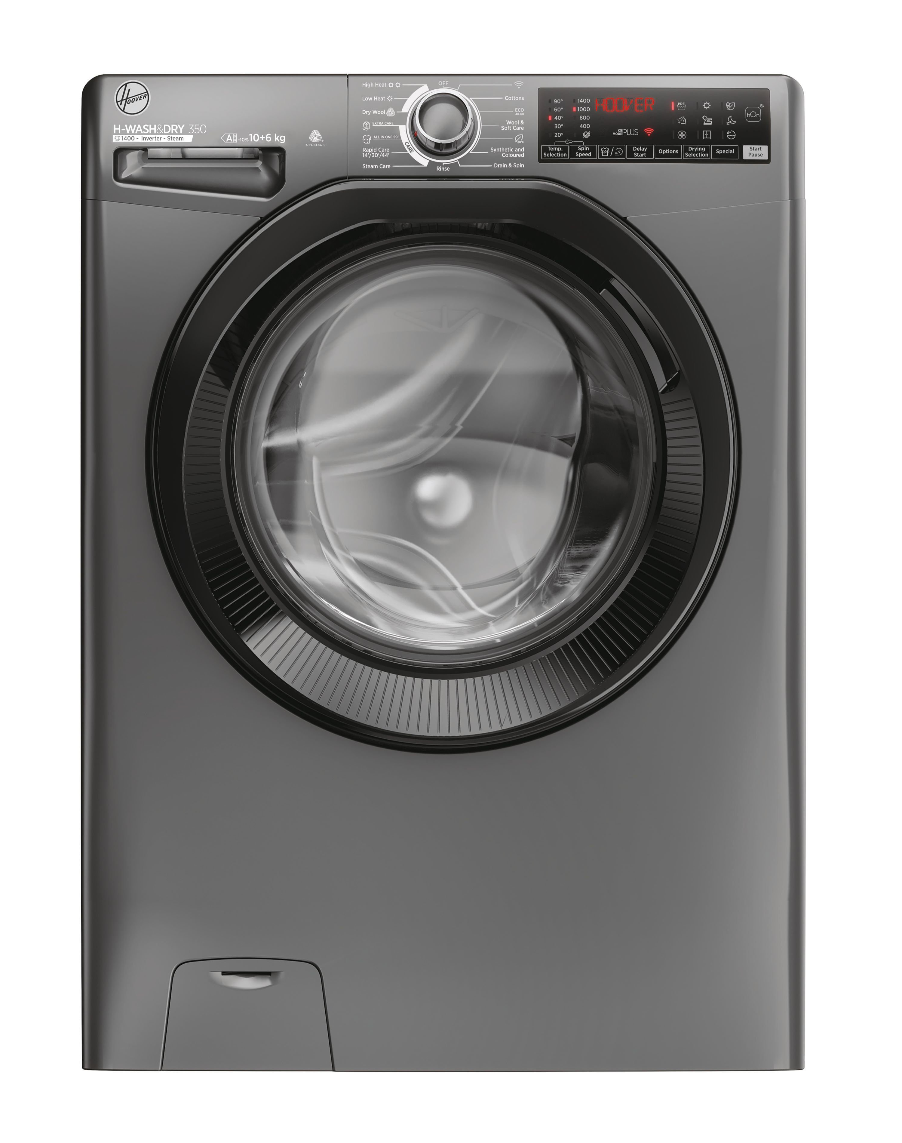 Hoover H3DPS41066TABR80 10/6KG 1400 Washer Dryer - Graphite