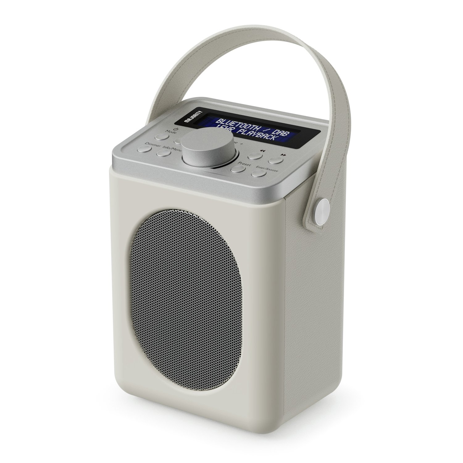 Majority Little Shelford Portable DAB+/FM Radio-Cream & Grey