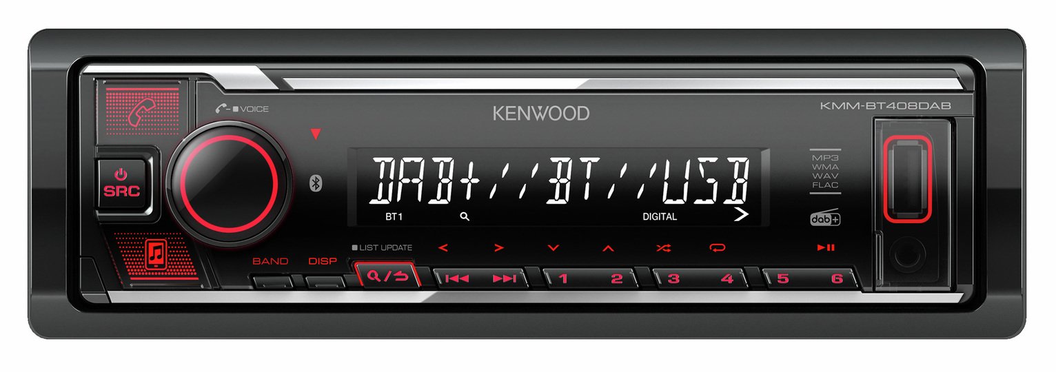 Kenwood KMM-BT408DAB Car Radio