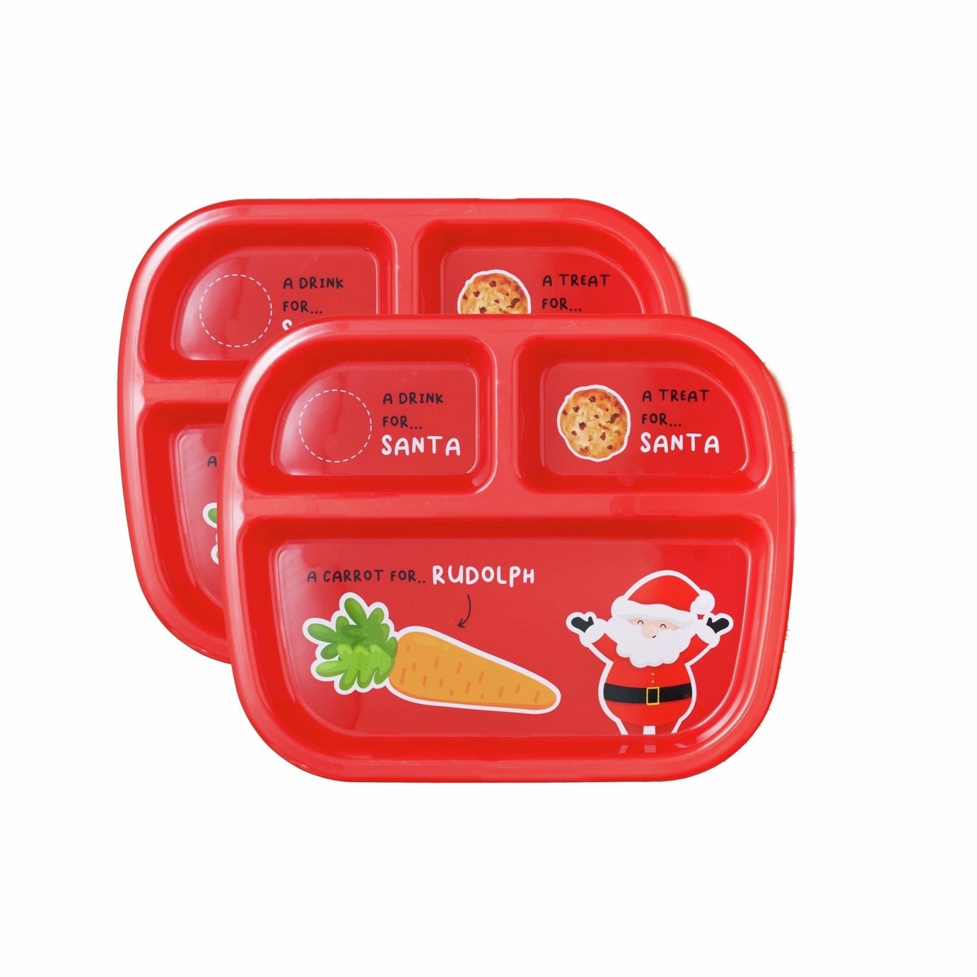Tots to Tweens Christmas Eve Santa Treat Plate