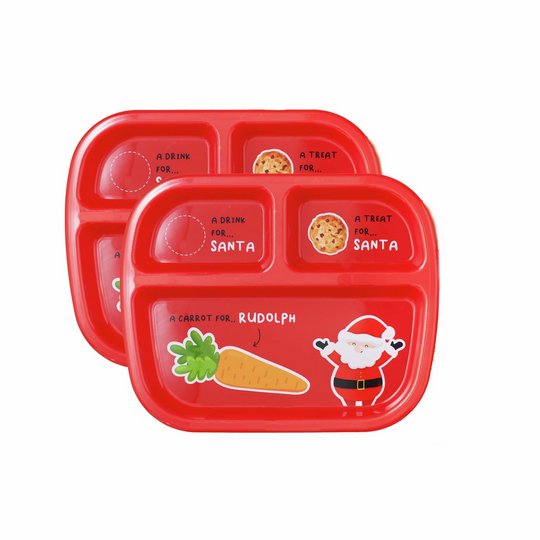 Tots to Tweens Christmas Eve Santa Treat Plate