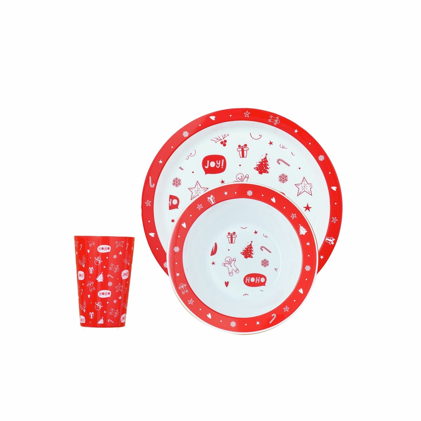 Tots to Tweens Christmas 3 Pieces Dinnerware Set