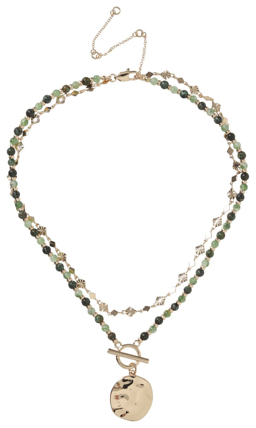 Liars & Lovers Multilayer Beaded Pendant Necklace