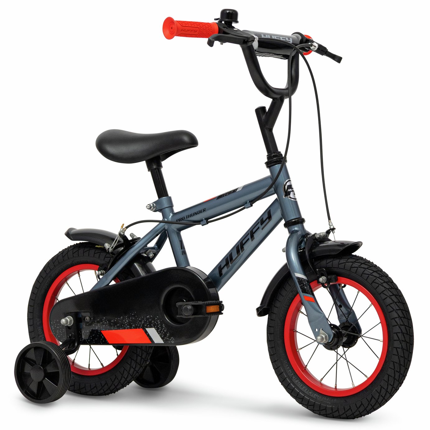 Huffy Pro Thunder 12 inch Kids Bike - Charcoal Grey