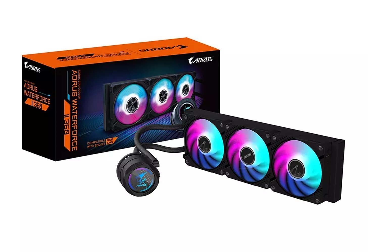 GIGABYTE AORUS WATERFORCE II 360 Liquid CPU Cooler