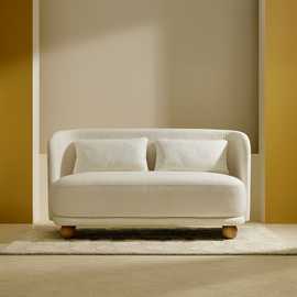 Habitat Poppy Fabric 2 Seater Sofa - Natural