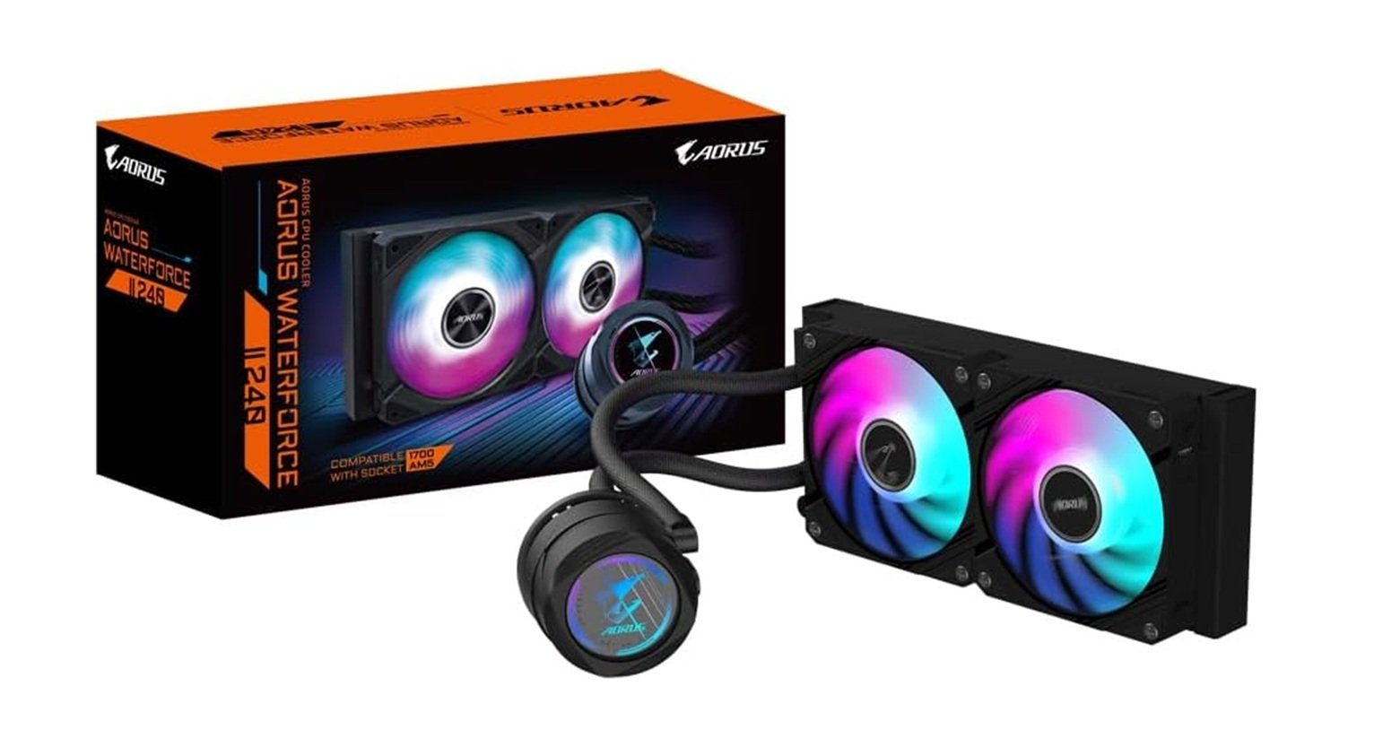 Gigabyte AORUS WATERFORCE II 240 Liquid CPU Cooler