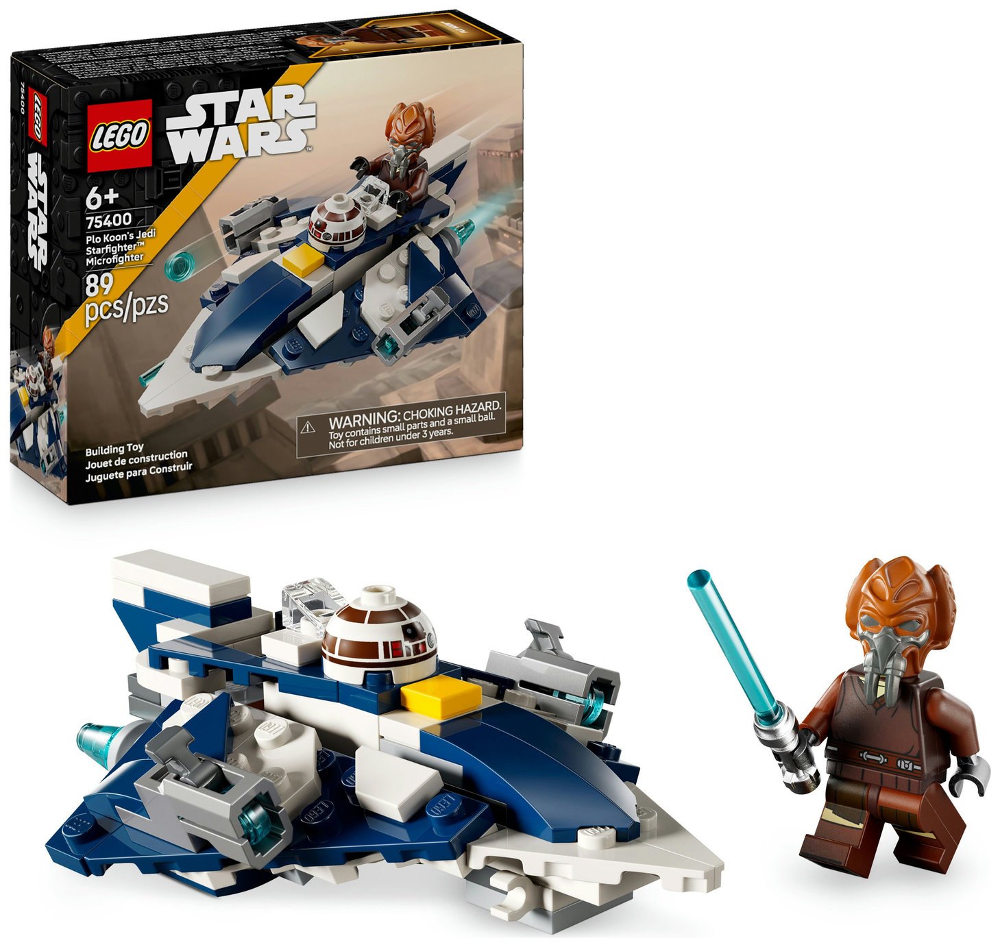 LEGO Star Wars Plo Koon Jedi Starfighter Microfighter 75400
