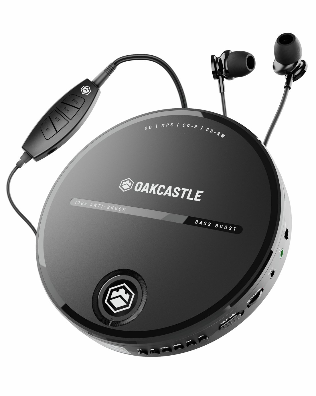 Oakcastle CD10 Portable CD Player - Black